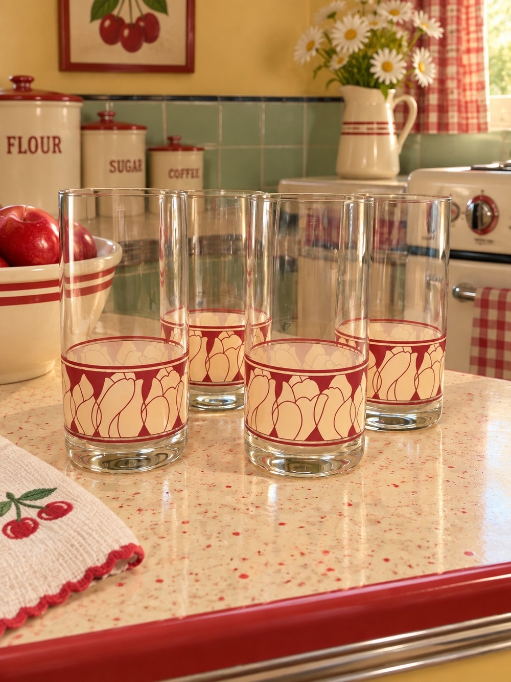 Kraft Swanky Swigs Tumblers Excellant Condition Set Of 4